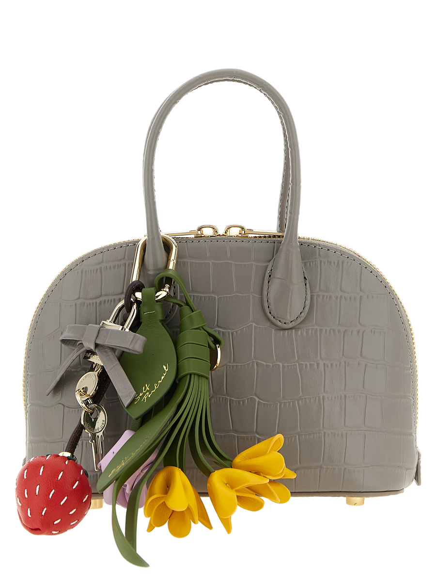 Gray Cowhide Handbag Bag