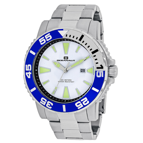 Oceanaut Stainless steel case watch in white