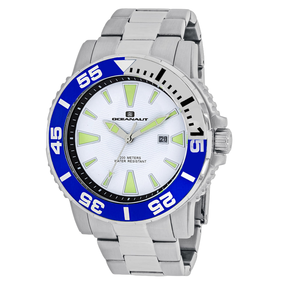 Oceanaut Stainless steel case watch in white