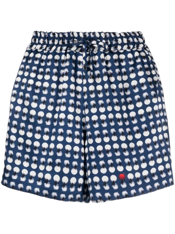 Kiton Silk 100% shorts in navy