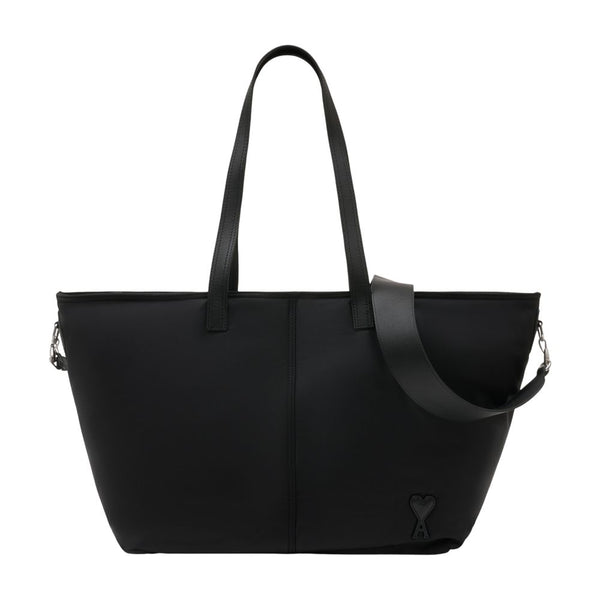 AMI Paris Synthetic tote bag in black