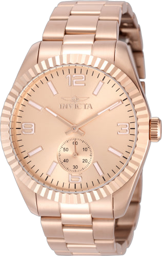 Invicta watch in rose gold