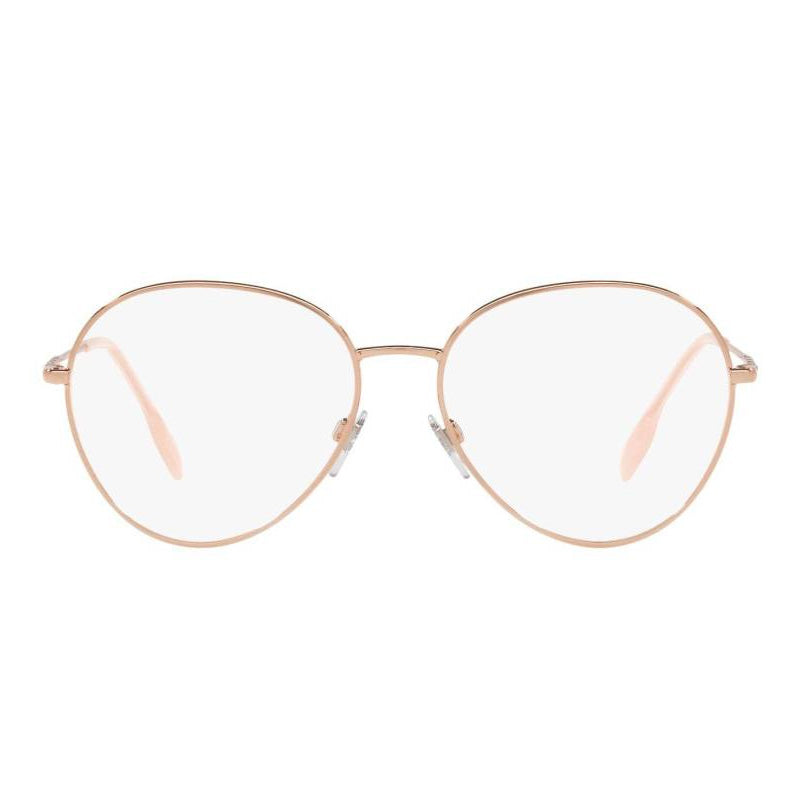 Burberry eyeglasses in rose gold