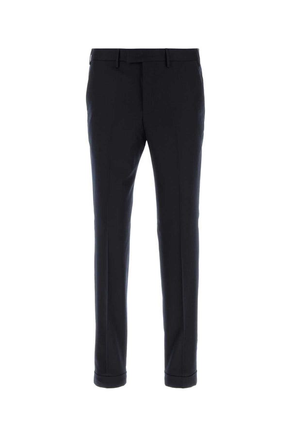 Midnight Blue Stretch Wool Pant 0360 Pantaloni
