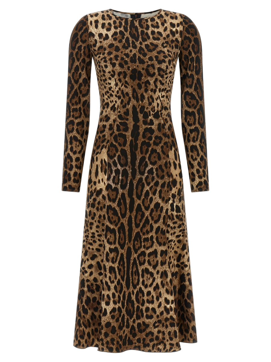 Dolce & Gabbana 95% Viscose dress in brown