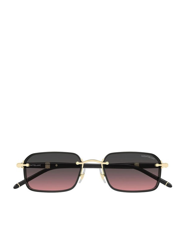 Montblanc MB0483S Metal frame sunglasses in gold