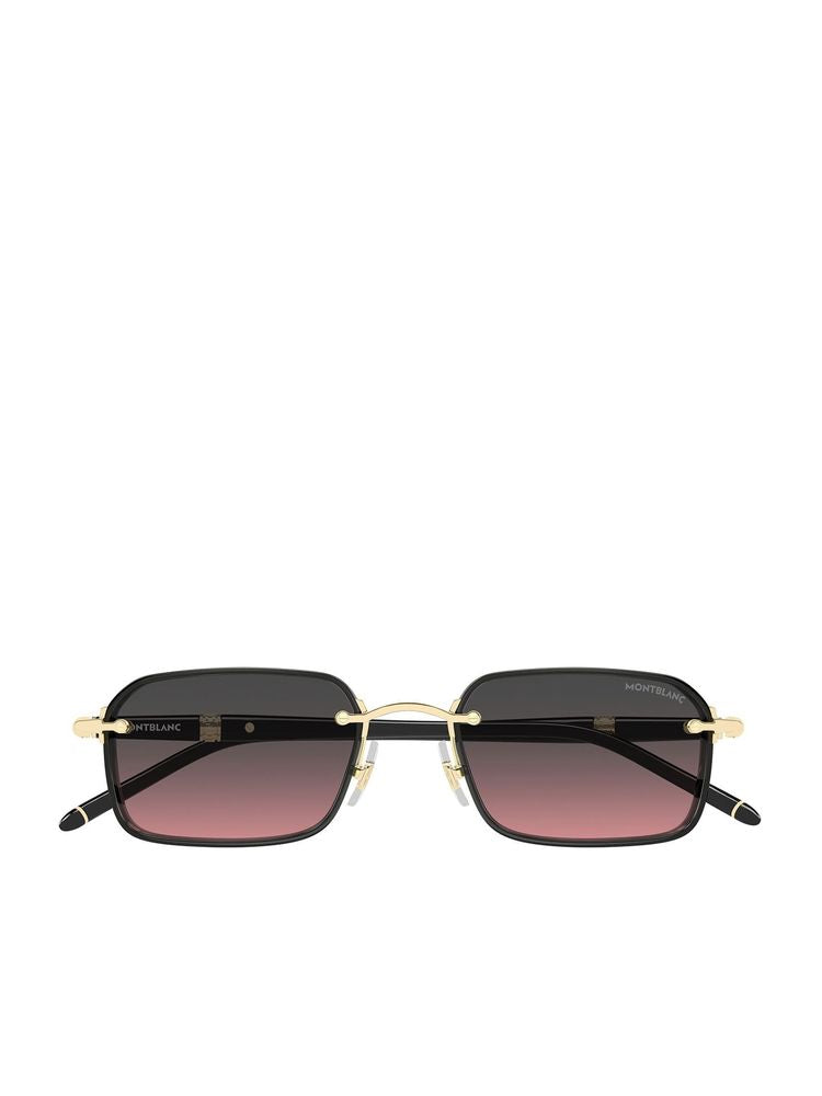 Montblanc MB0483S Metal frame sunglasses in gold
