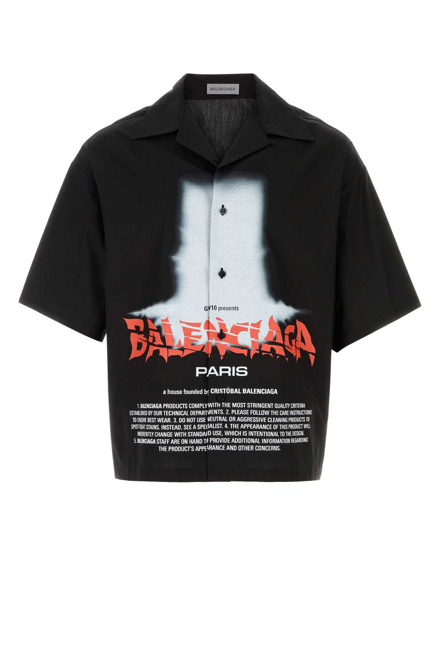 Balenciaga 100% Cotton shirt in black
