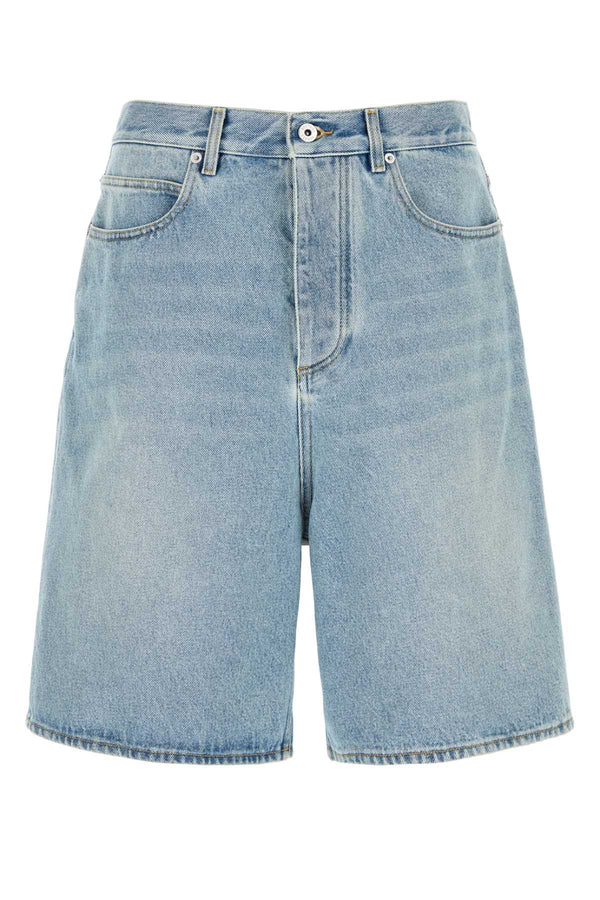 Bottega Veneta Denim 100% Cotton bermuda shorts in blue