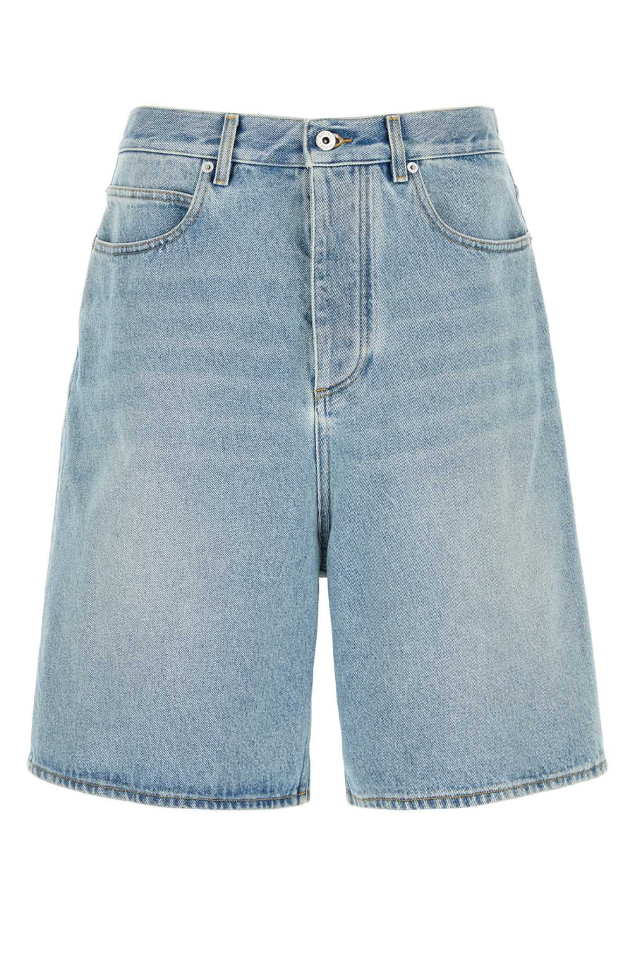 Bottega Veneta Denim 100% Cotton bermuda shorts in blue