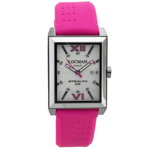 Locman Stainless steel case watch in pink
