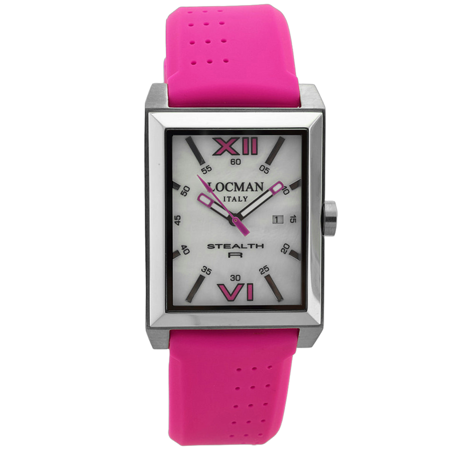 Locman Stainless steel case watch in pink