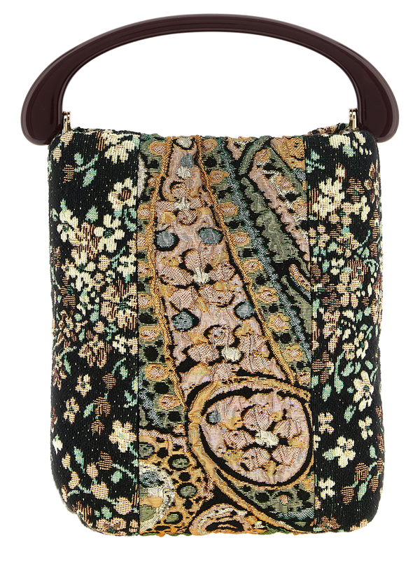 Multicolor Polyester Handbag Bag