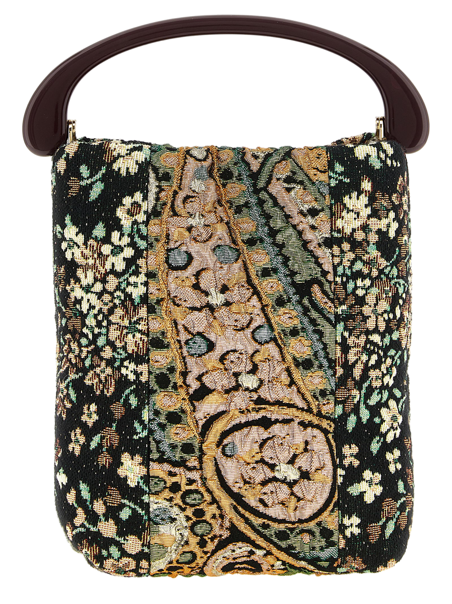 Multicolor Polyester Handbag Bag