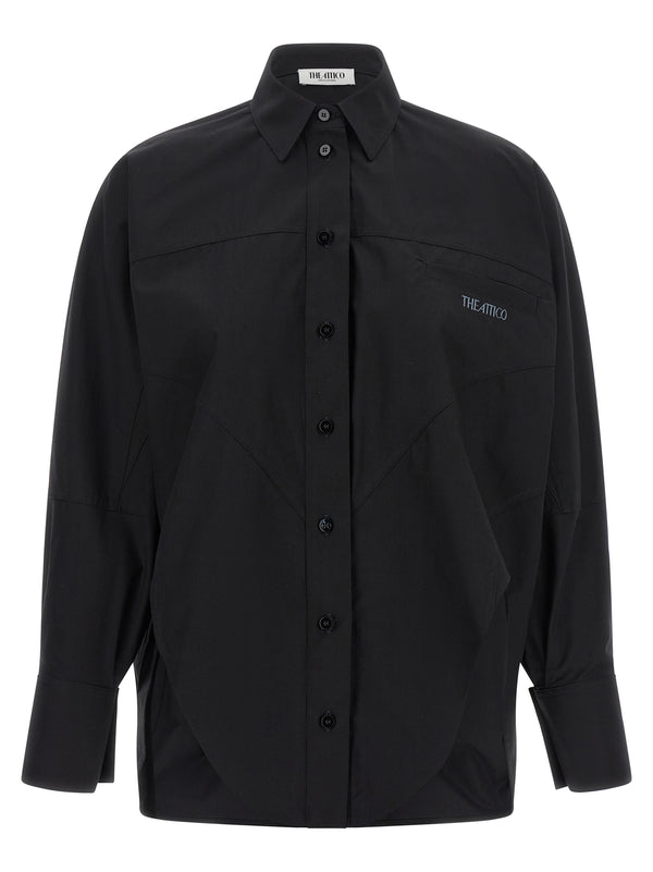 The Attico 100% Cotton blouse in black