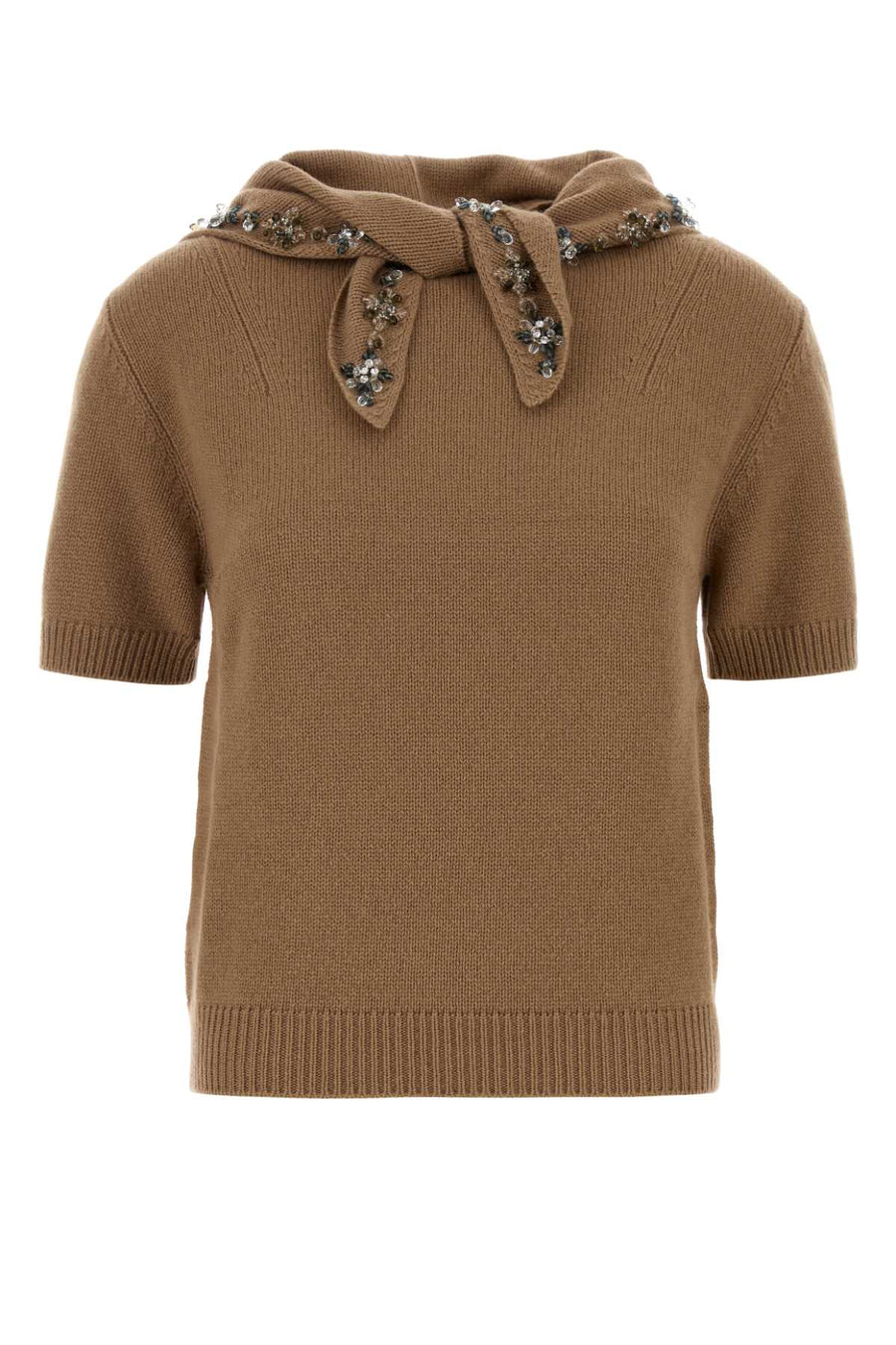 Camel Cashmere Sweater Cammello Exterior: Maglieria