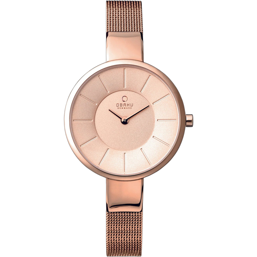 Obaku watch in rose gold