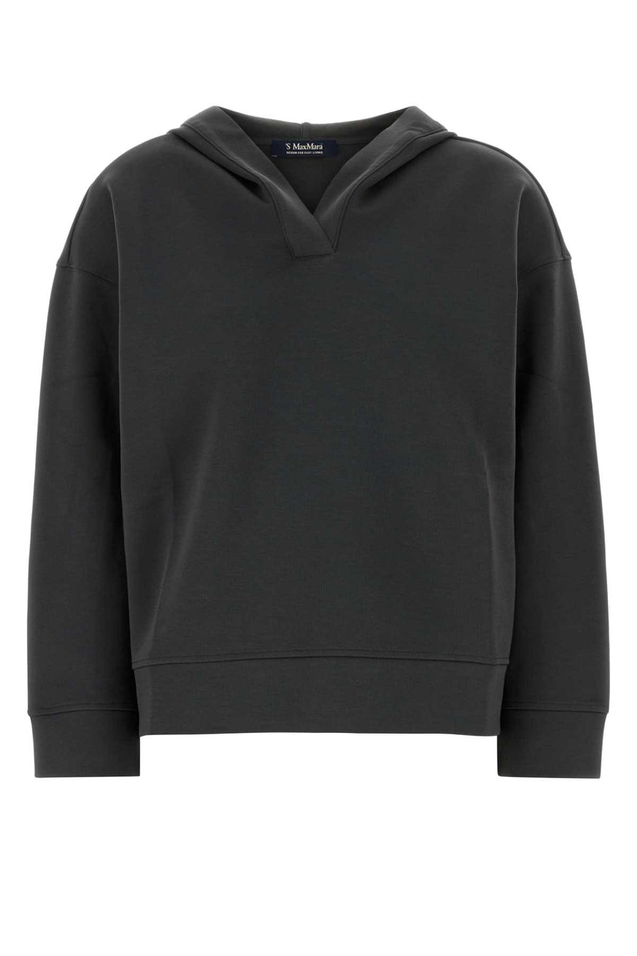 Dark Grey Cotton Blend Buona Sweatshirt Grigio Industriale Exterior: Nylon Felpe
