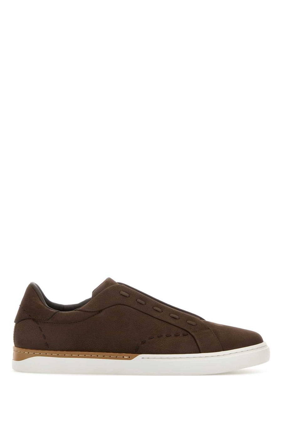 Fendi Lace Exterior: 100% Leather sneaker in brown