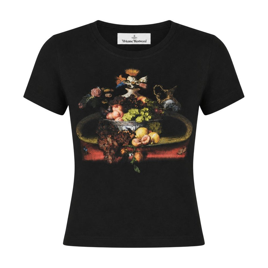 Still Life Orb Baby Peru T-Shirt - Vivienne Westwood Cotton Black Ready-to-wear / T-shirts