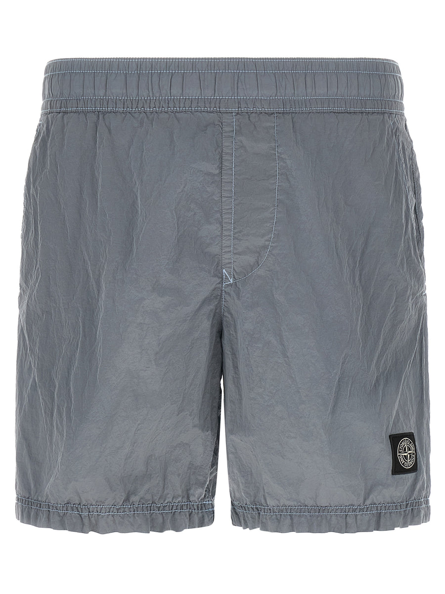Stone Island 100% Polyamide swim shorts in gray