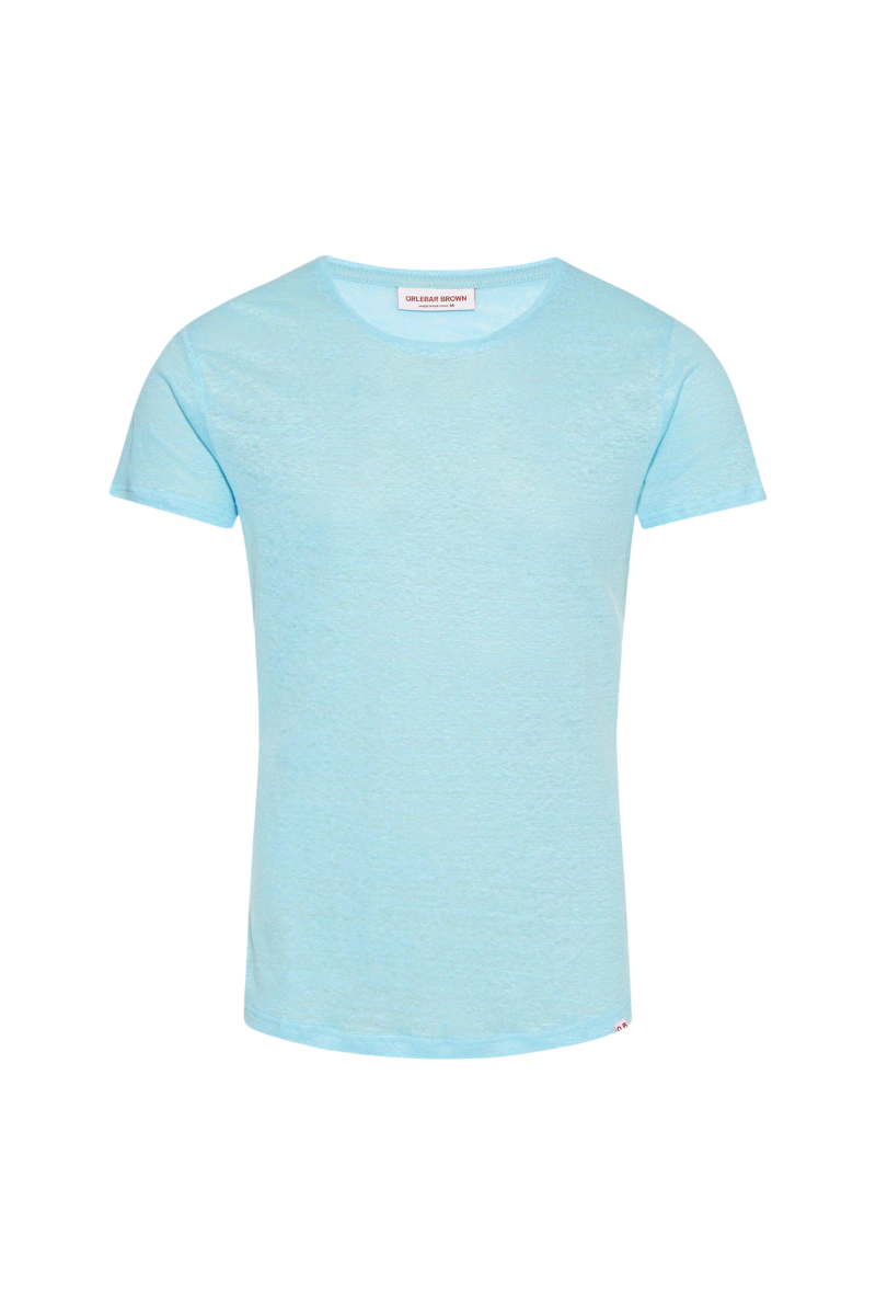 Orlebar Brown 100% Linen t-shirt in blue