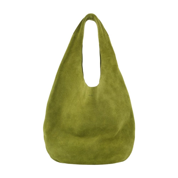 Le Neige Shopper Bag - A.p.c. Leather Green Cowhide / Totes-shopping-bags