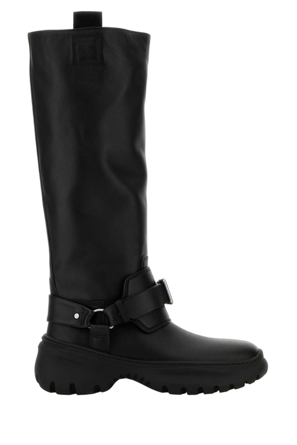 Burberry Exterior: 100% Calf boot in black