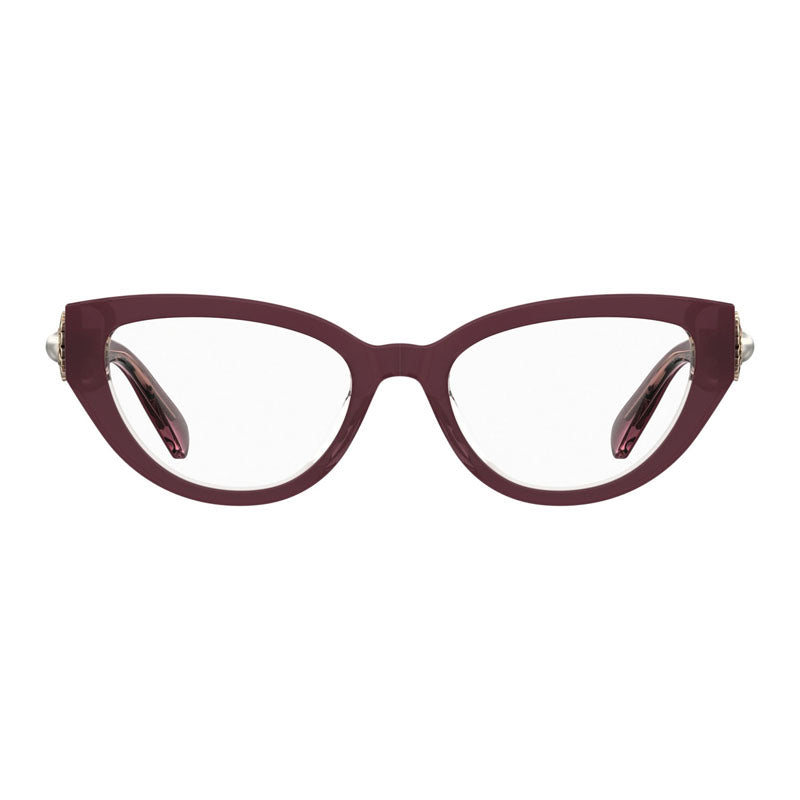 Moschino MOS631 eyeglasses in burgundy
