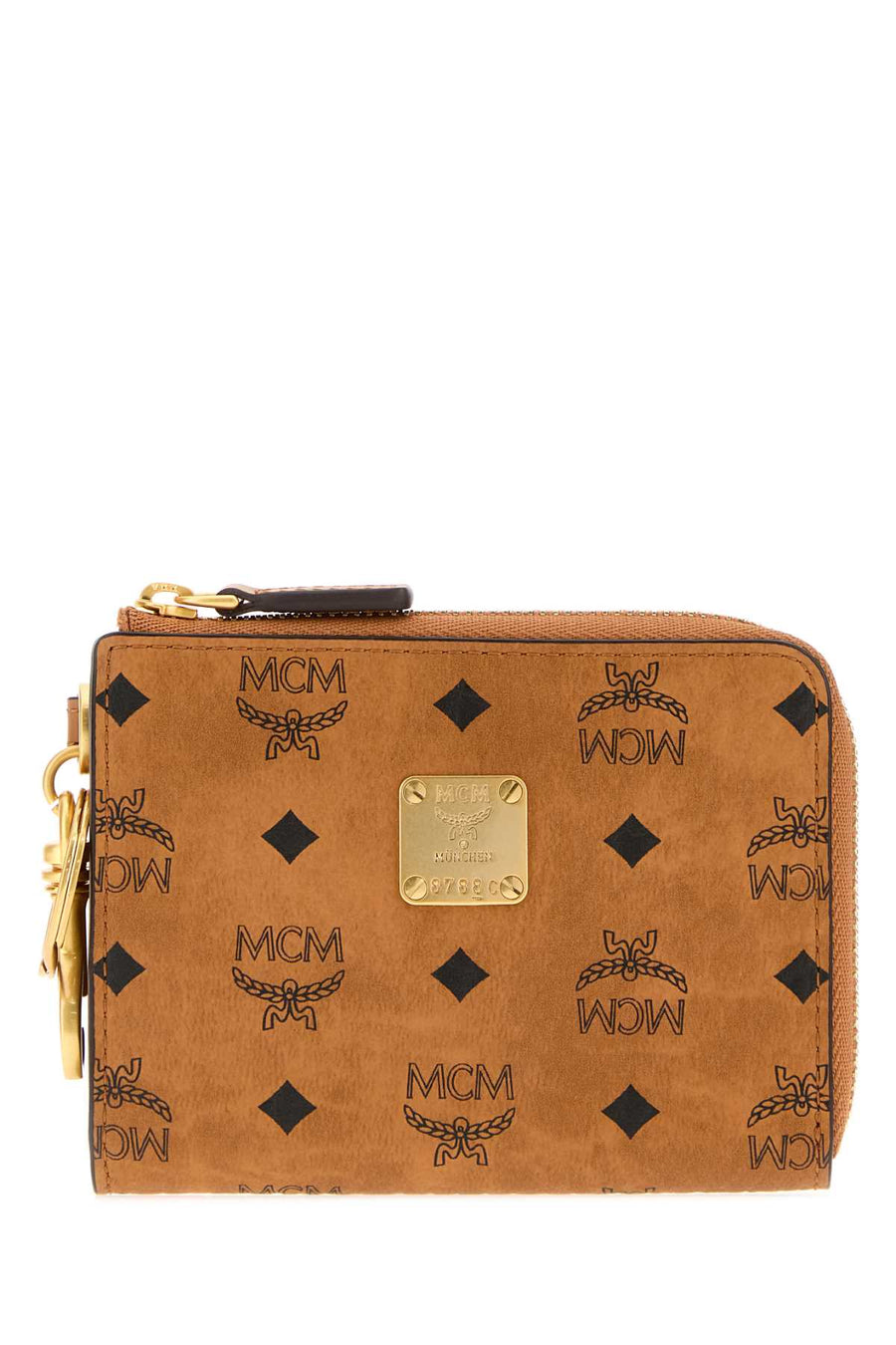 Printed Canvas Aren Card Holder Cognac Borse A Mano