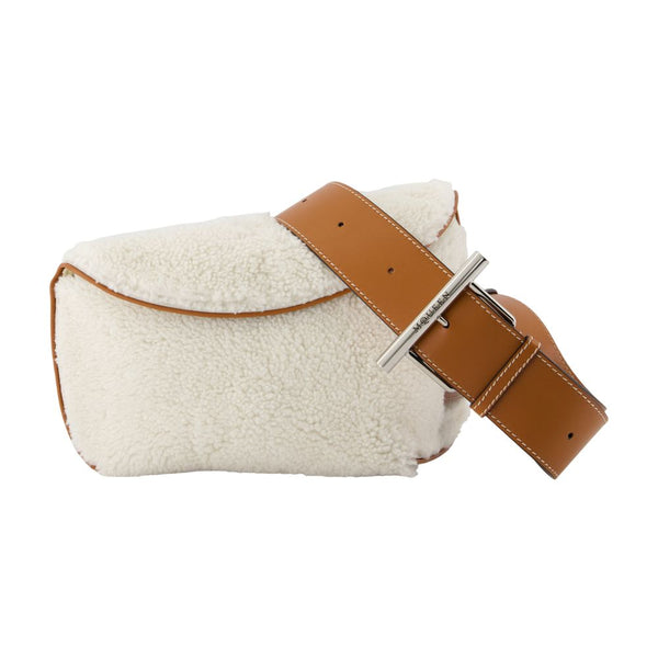 Alexander McQueen Calfskin crossbody bag in white
