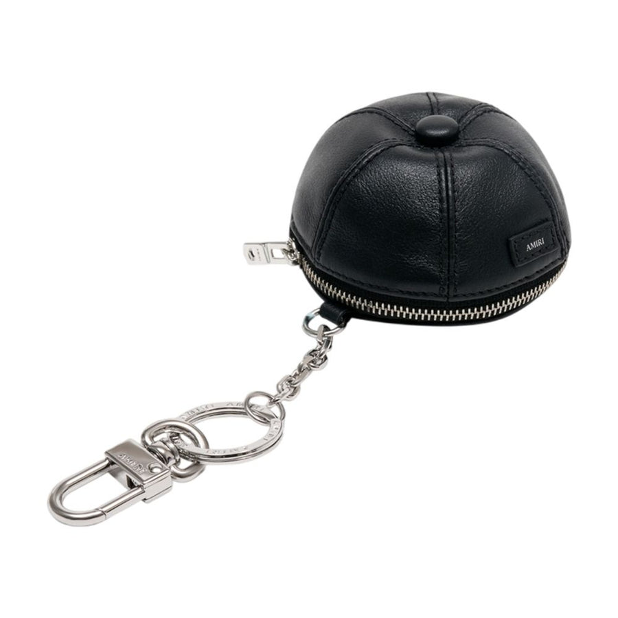 Amiri Calfskin leather coin purse in black