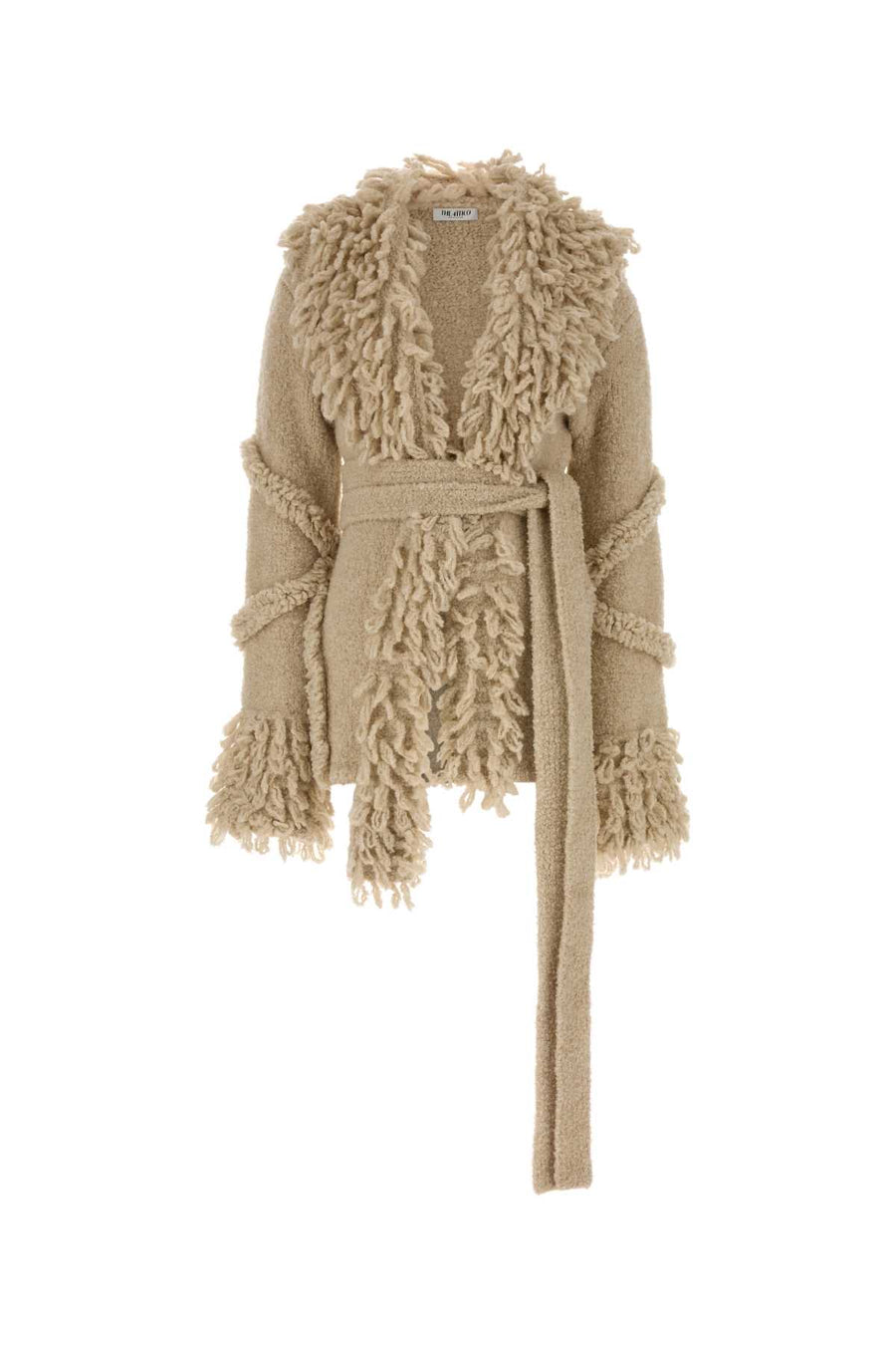 The Attico 36% Wool 35% Acrylic 15% Alpaca 13% Nylon 1% Elastane jacket in beige