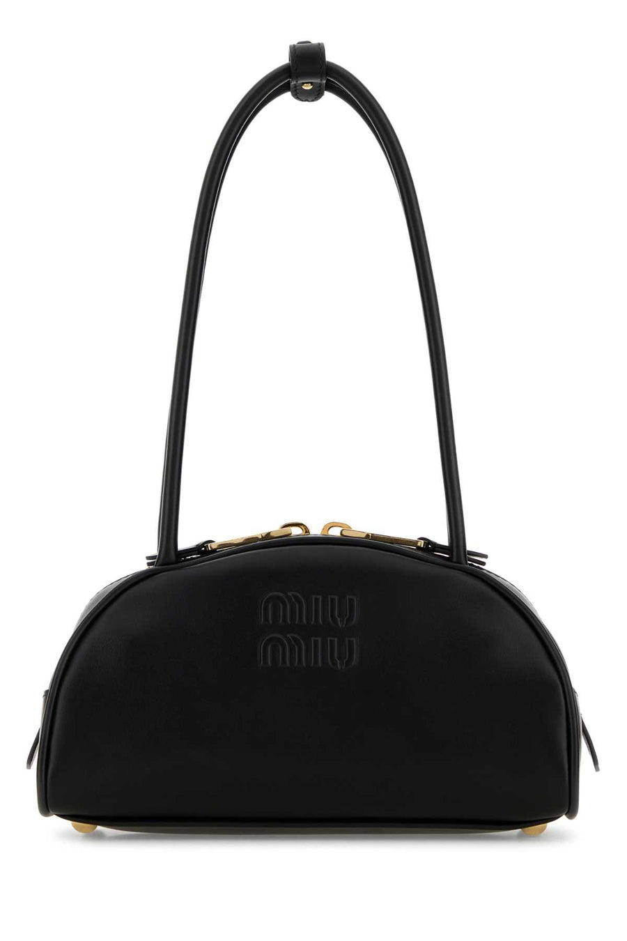 Black Leather Beau Shoulder Bag Nero Vitello Borse A Mano