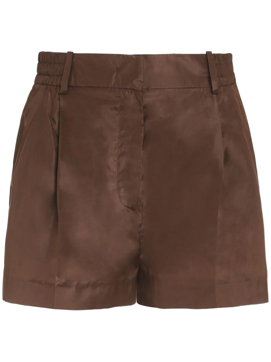 Valentino Silk shorts in brown