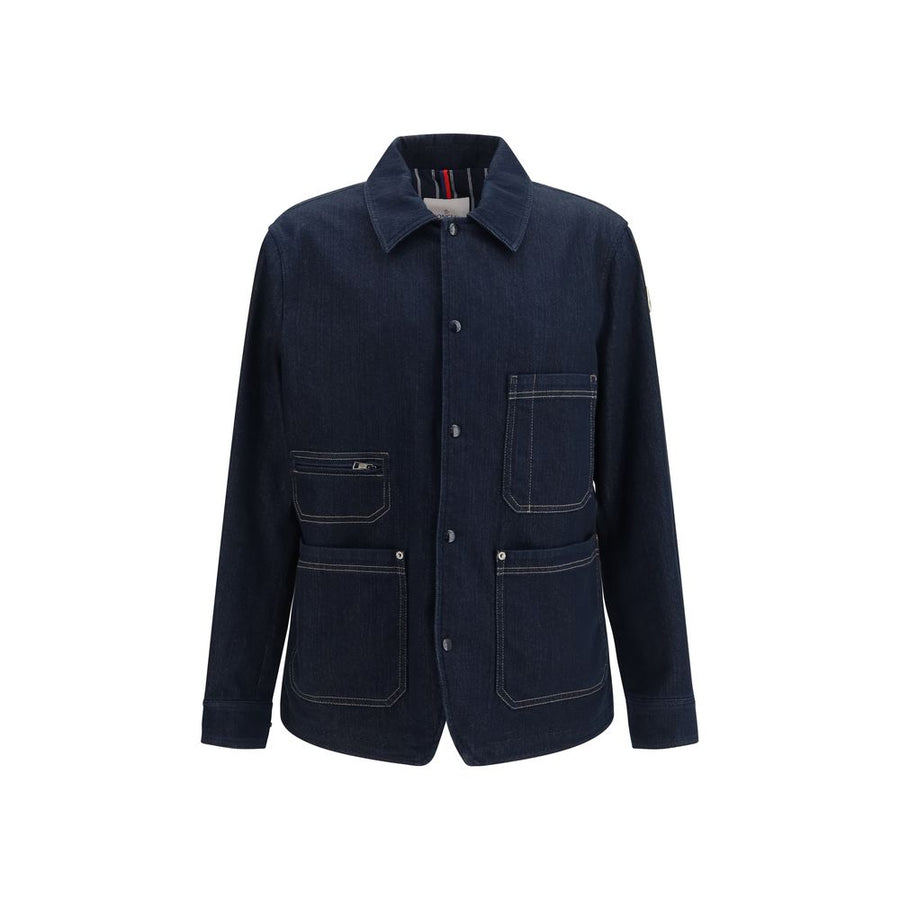 Moncler 75% Cotton jacket in navy