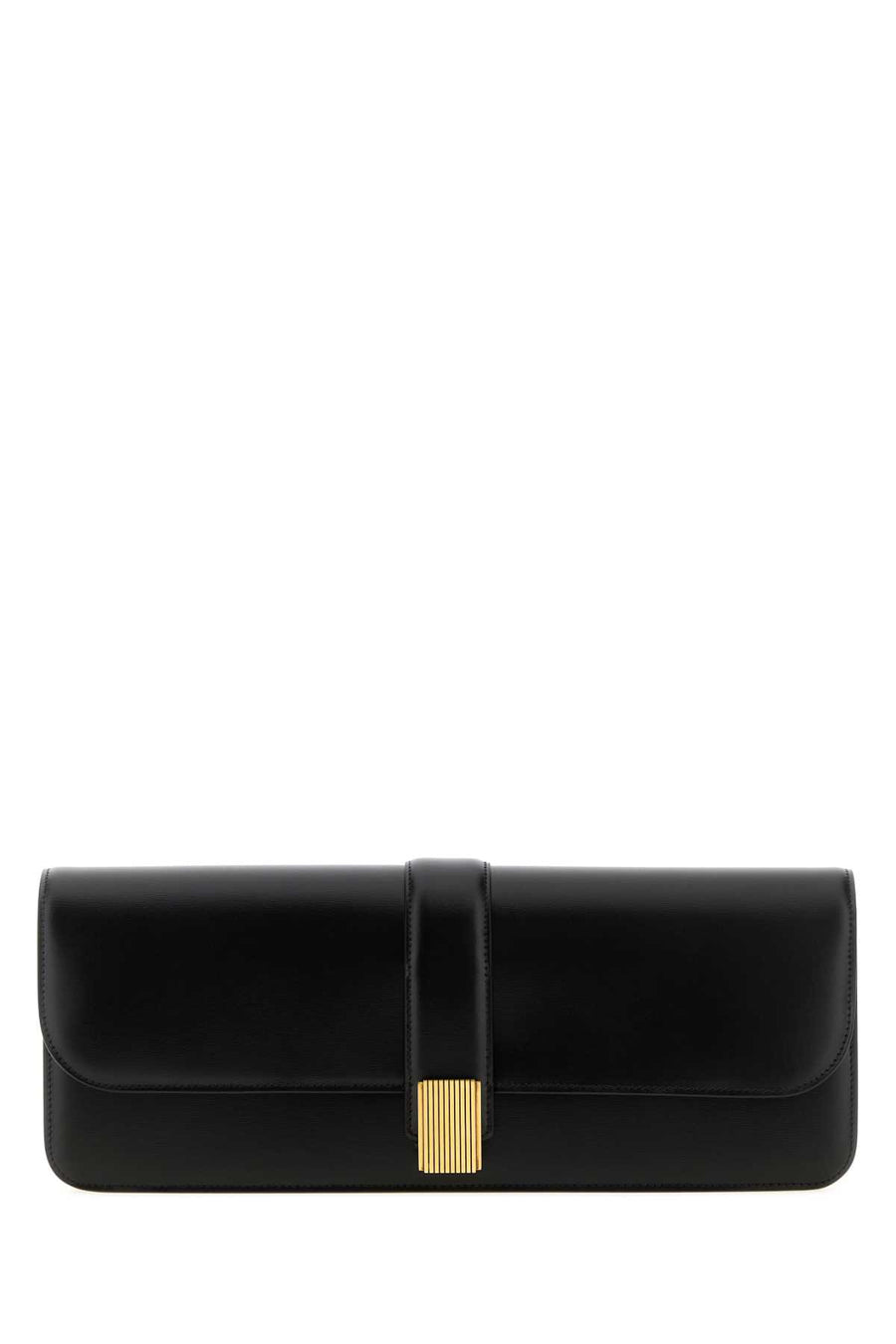 Black Leather Blake Clutch Cotton Borse A Mano