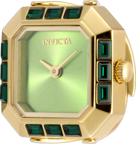 Invicta Stainless steel case and bracelet watch in green