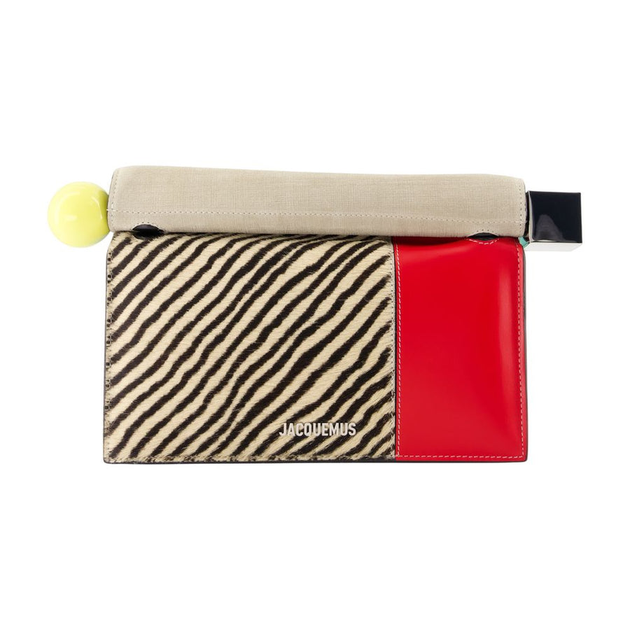 La Pochette Rond Carre - Jacquemus Leather Multicolor Cowhide Bags / Handbags-purses
