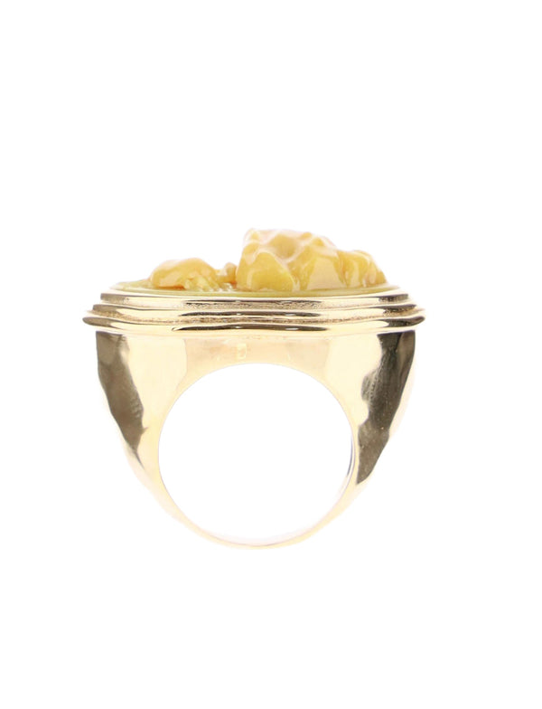 Bottega Veneta Bone ring in gold
