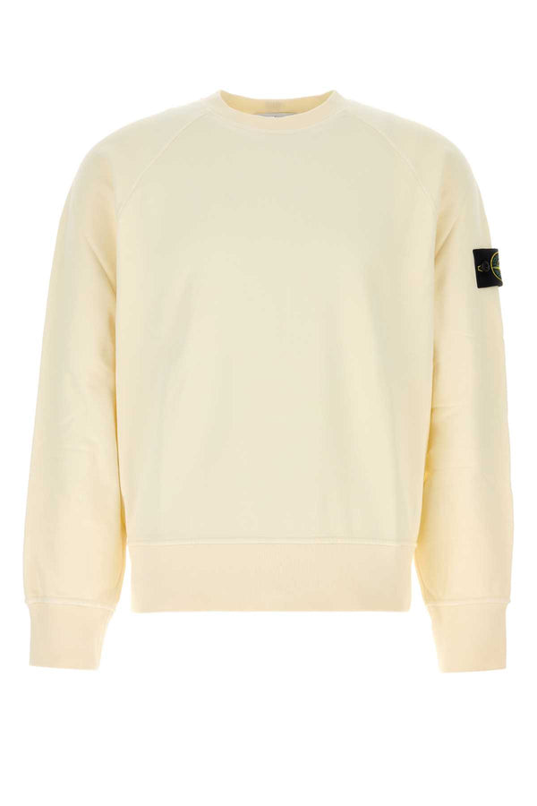 Ivory Cotton Sweatshirt Exterior: Felpe