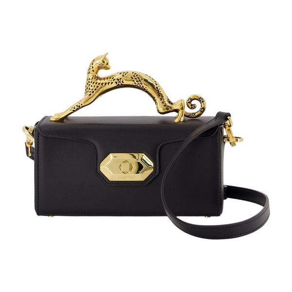 Lanvin Calfskin top handle bag in black