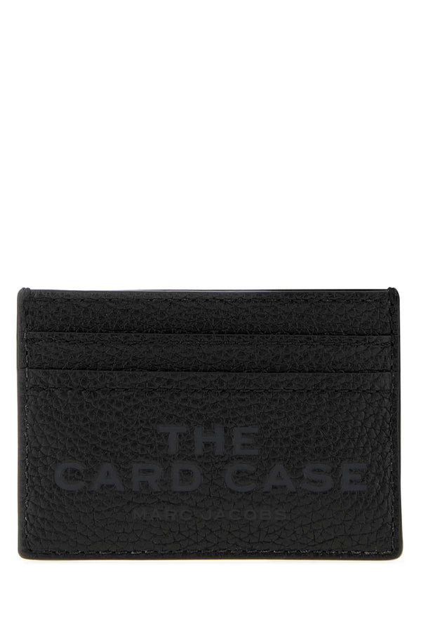 The Card Case Black Cow Leather Portafogli