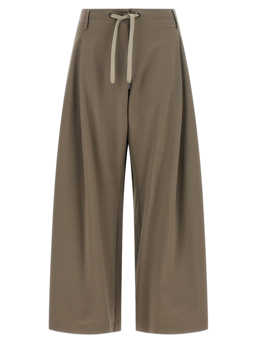 Brunello Cucinelli 65% cotton joggers in gray