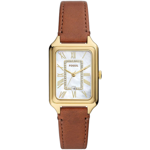 Fossil watch in gold