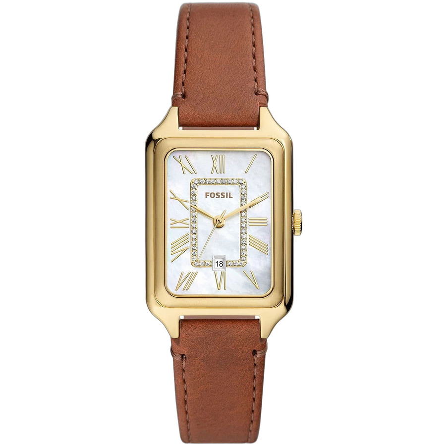 Fossil watch in gold