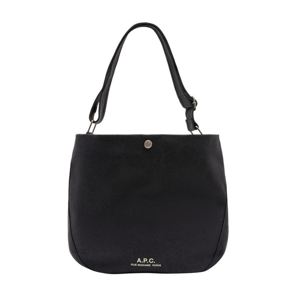 A.P.C. Cotton crossbody bag in black