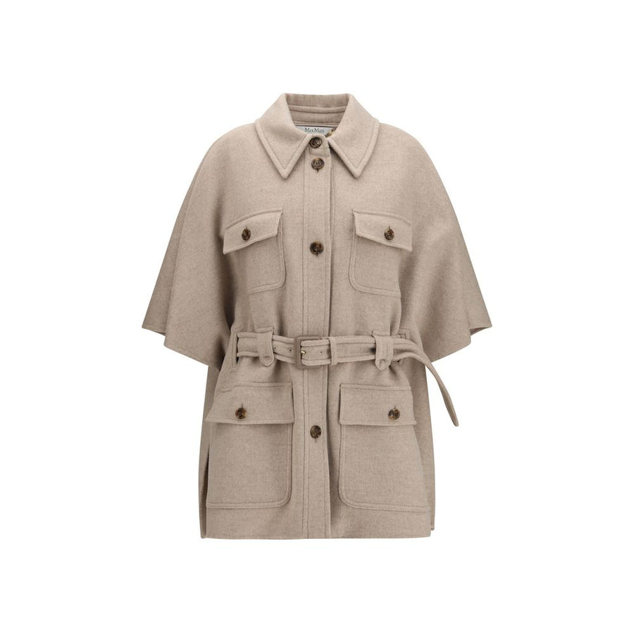 Beige Cashmere Coat Clothing