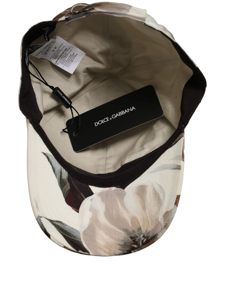 Dolce & Gabbana HAT10033 100% Cotton; Lining: 97% Cotton baseball cap in beige