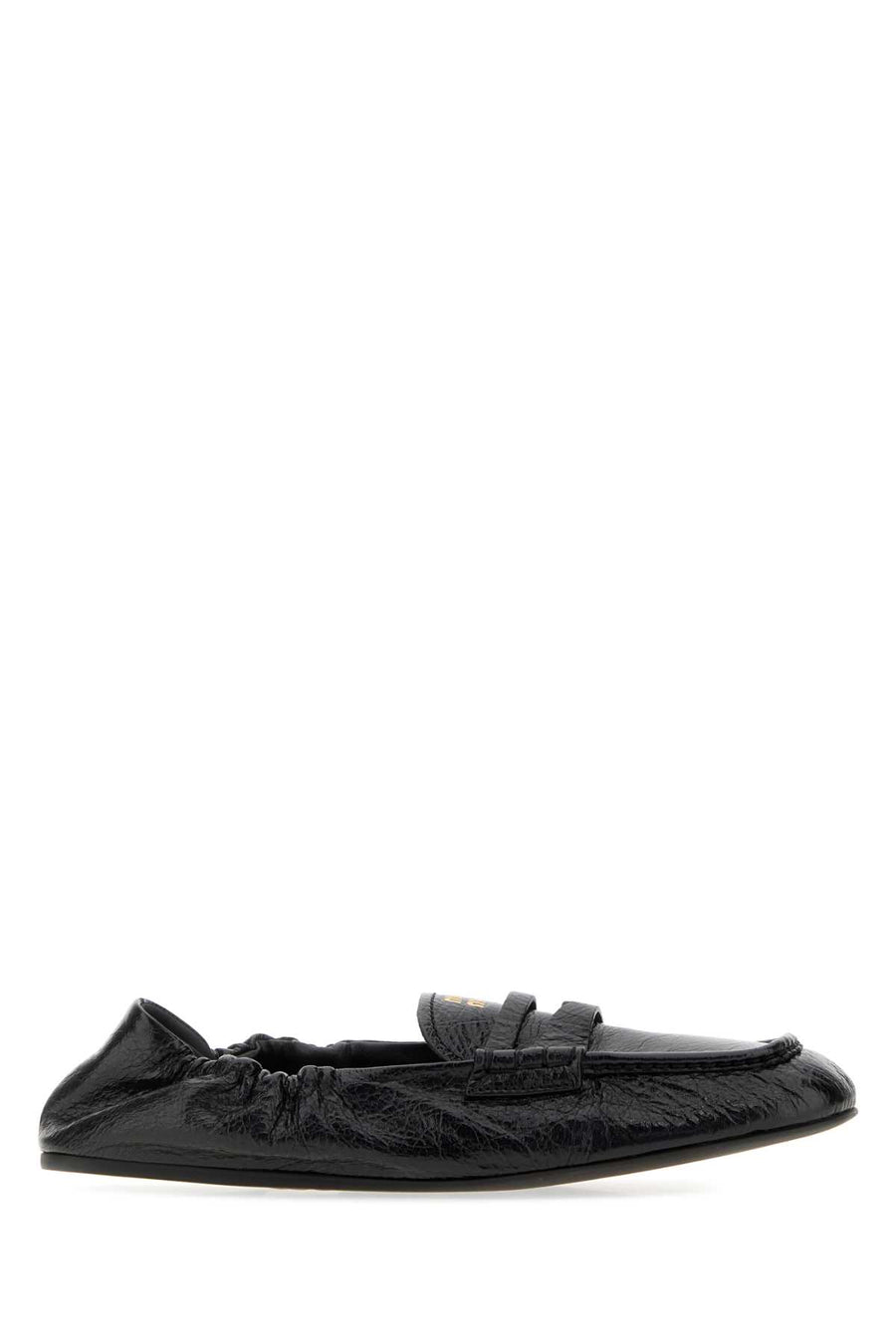 Miu Miu Exterior: 100% Leather loafers in black